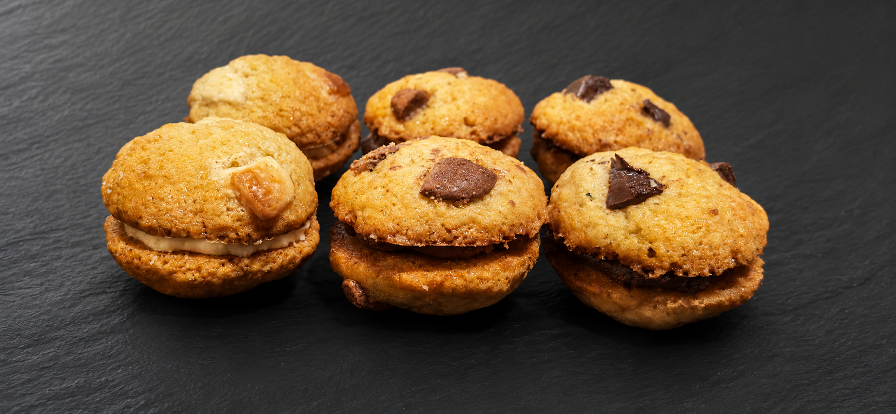 Lot de 12 Minis Cookies (Saveurs 3 chocolats - au choix)